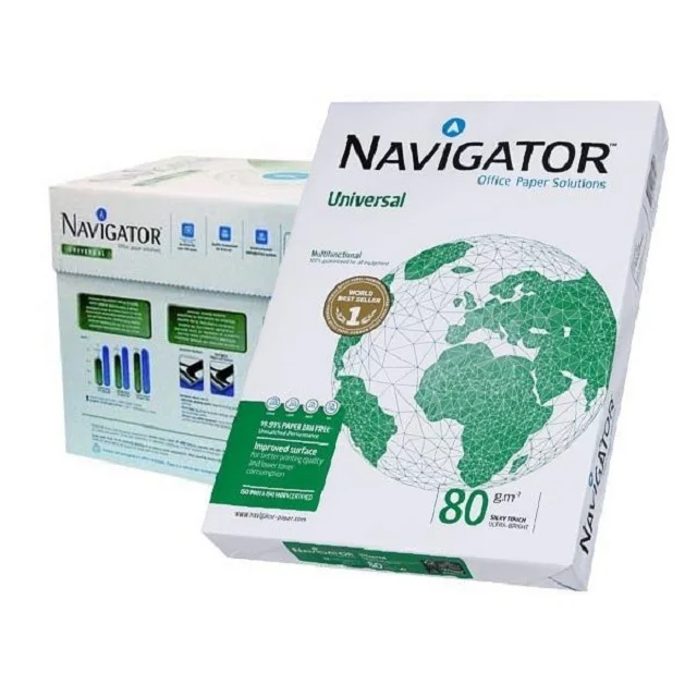 Commercial Office Paper Navigator photocopy paper for sale 102-104% Natual White a4 paper a4 80 gsm 500 sheets