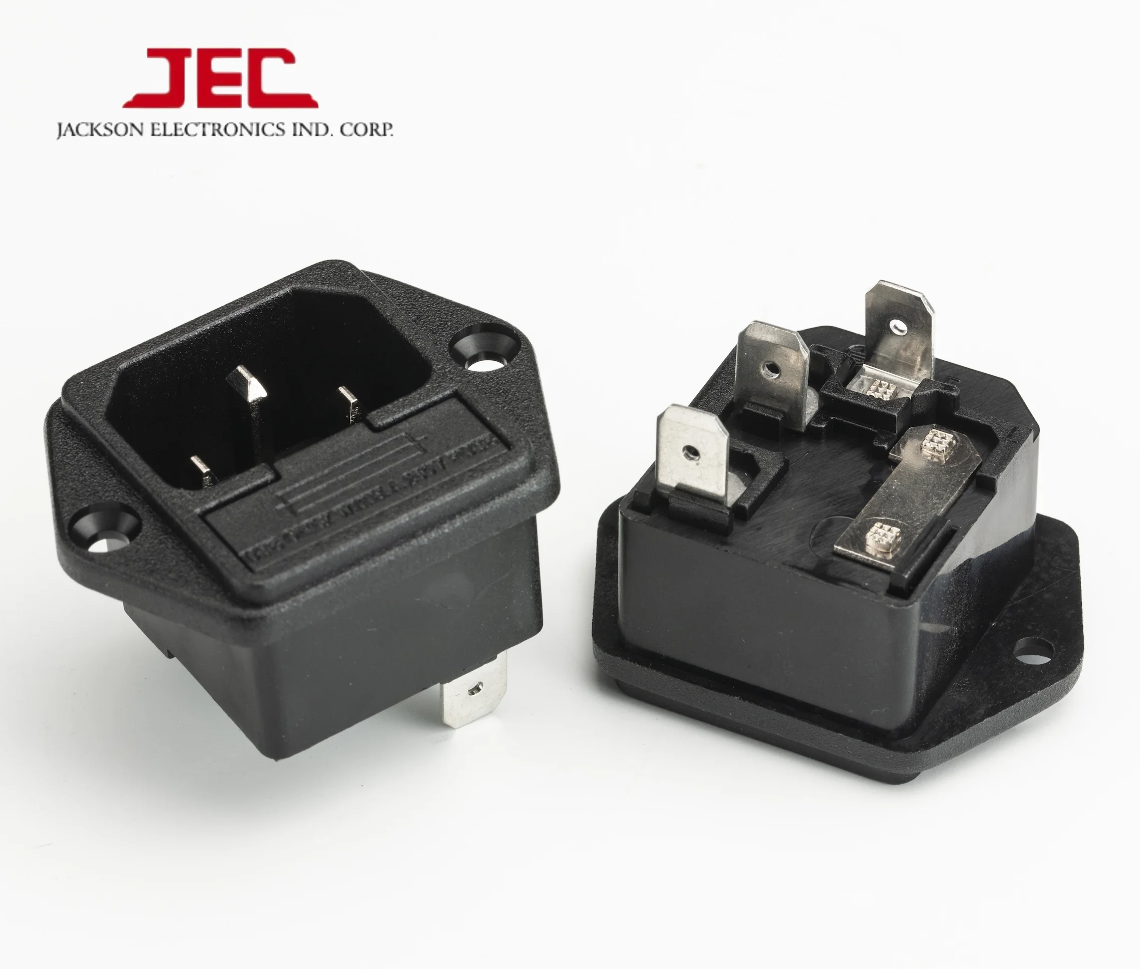 JEC Taiwan Polysnap AC Inlet Socket with fuse holder