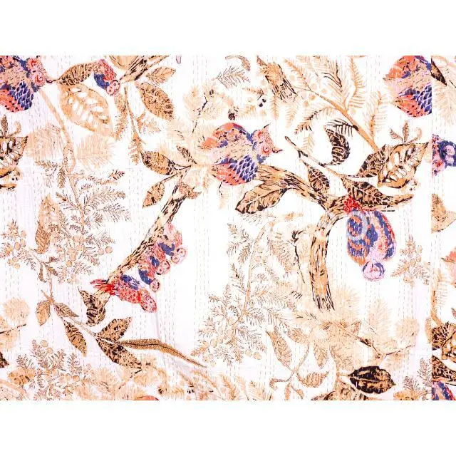 Wholesale King Size Indian Kantha Quilt Handmade Cotton Blanket Bedspread Throw Indian Style Bedding Set