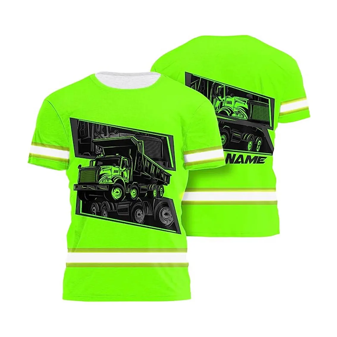Customized Safety T Shirt Wholesale Hi Vis Short Sleeve T-shirts Polyester Top Selling High Visible Work Reflective Shirt