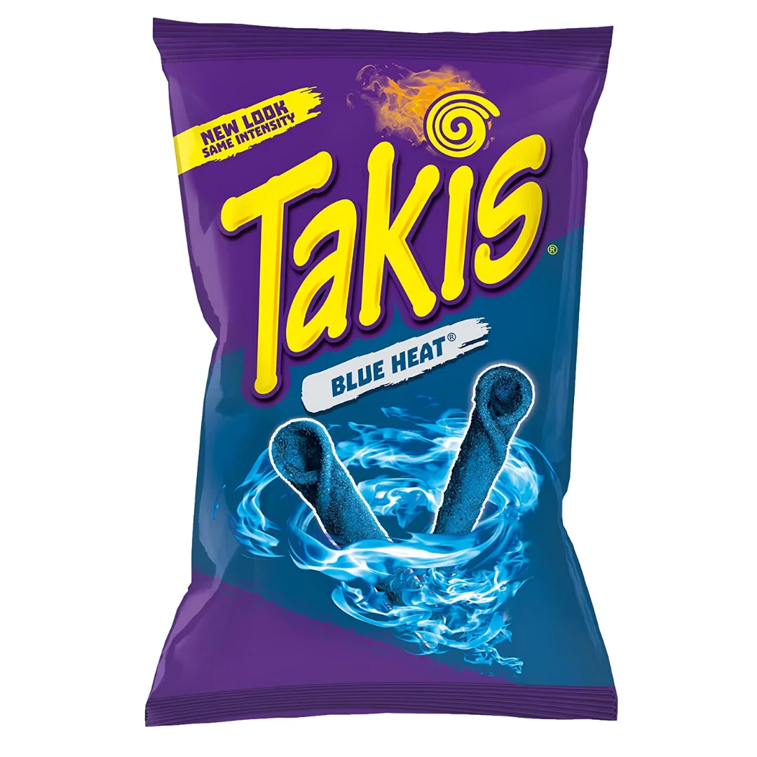 Takis Blue Heat Hot Chilli Pepper Tortilla Chips 92.3g American Snack