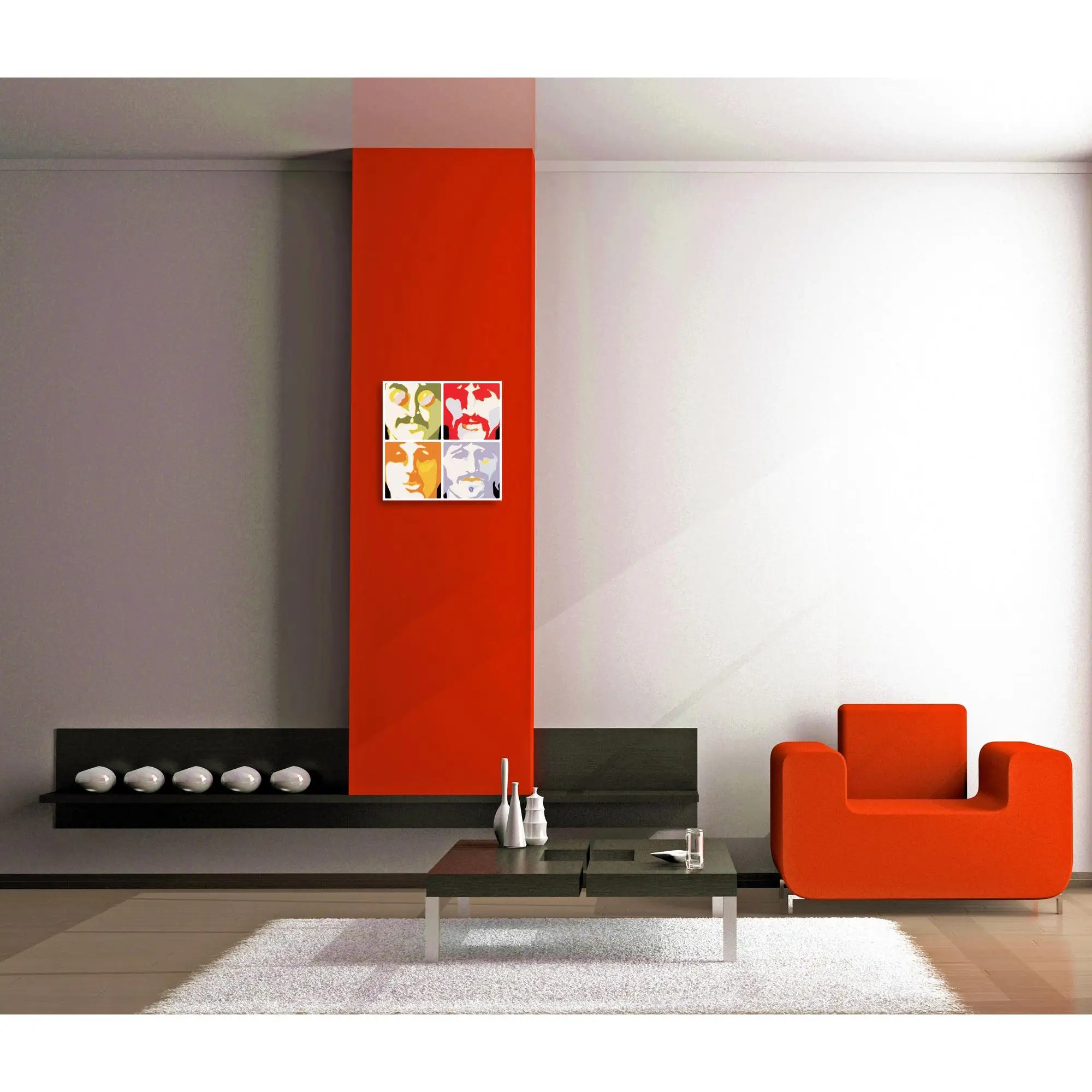 Music Beatles decorative panel, ready to hang.