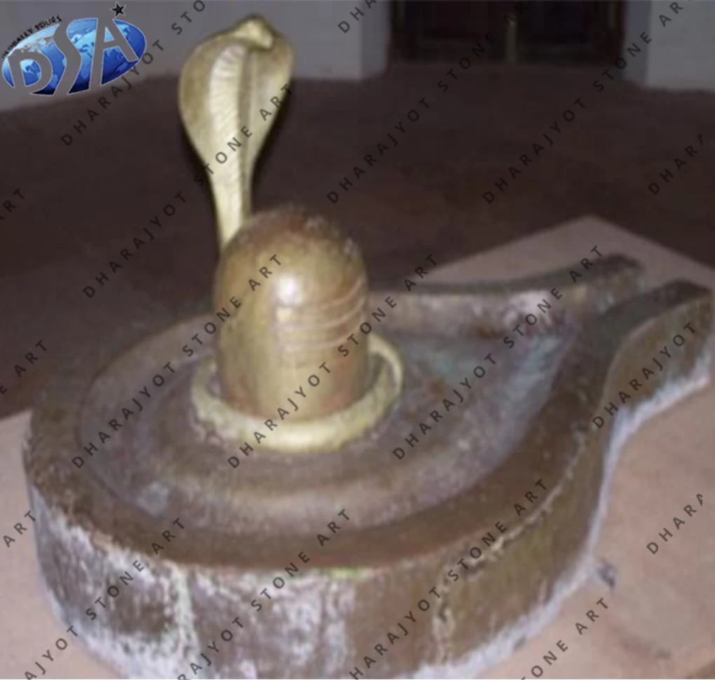 Best Selling Handmade Granite Finished Black Polished Simple Marble Shiv ling Sculpture For Home Decoration