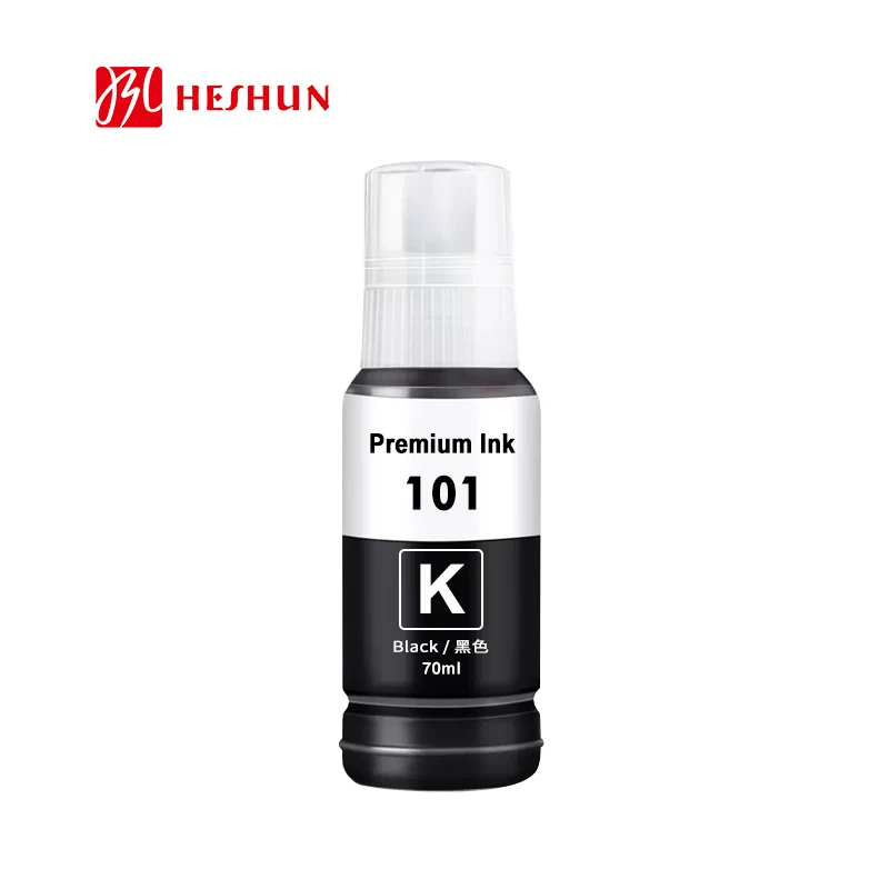 HESHUN 101 Premium Color Compatible Bulk Bottle Water Based Refill Ink for Epson EcoTank L6276 L4150 L6170 L6290 Printer Dye Ink
