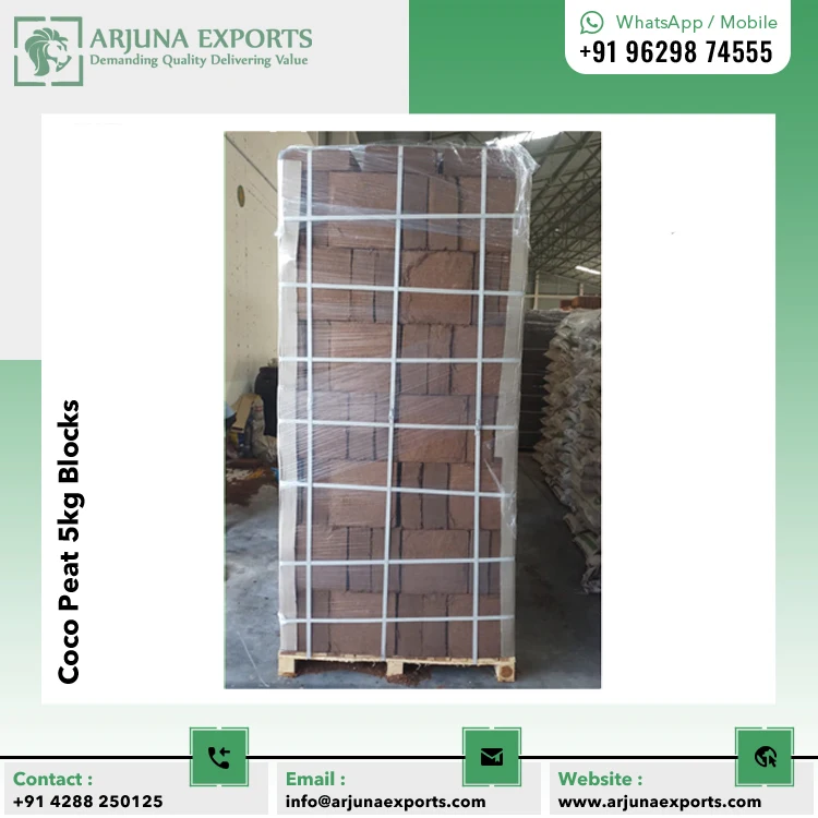 Growing Media of Coco Coconut Coir Peat 5kg Blocks for Hydroponics Method of Floriculture