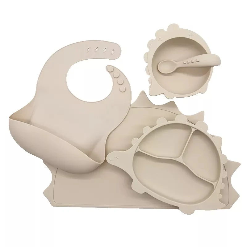 Wholesale High Quality Silicone Baby Feeding Set Eco-friendly Food Grade BPA-Free Tableware sets