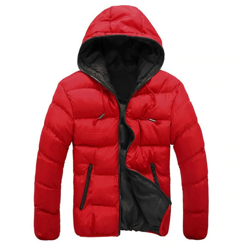 Men Water Resistant Quilted Puffer Jacket Winter Warm Pack able Puffy Down Jacket