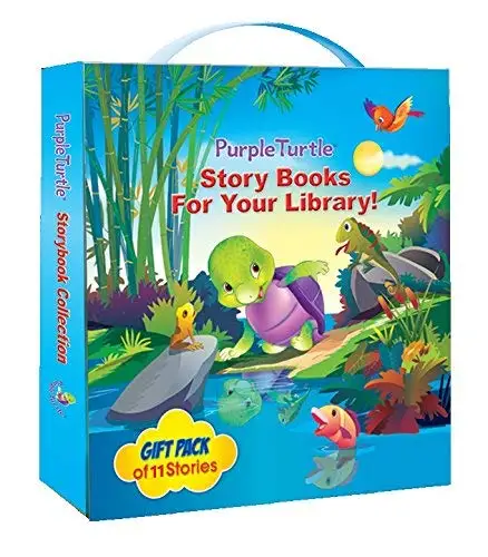 Direct Factory Supply Purple Turtle Educational Stories for Kids 3 to 8 Years 11-Story Book Set (Library Pack)