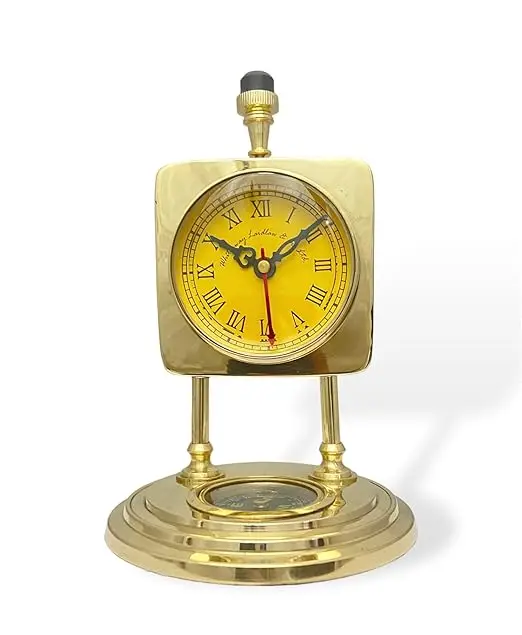 Simple Design Brass Nautical Table Clock For Home Office Decor Indoor Decorative Nautical Desk Clock In Bulk Quantity