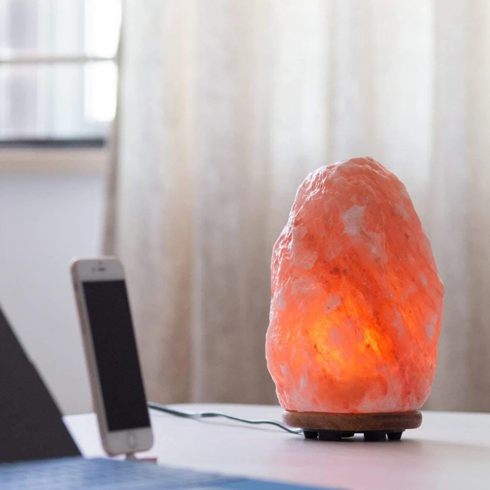 Оптовая продажа соляная лампа Гималайская Розовая кристаллическая с переключателем ВКЛ/ВЫКЛ
