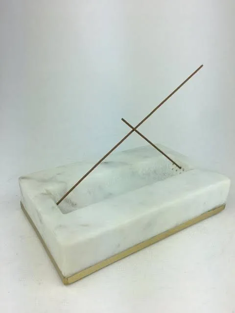 Натуральный держатель для благовоний под заказ Мраморная курильница подставка украшения дома