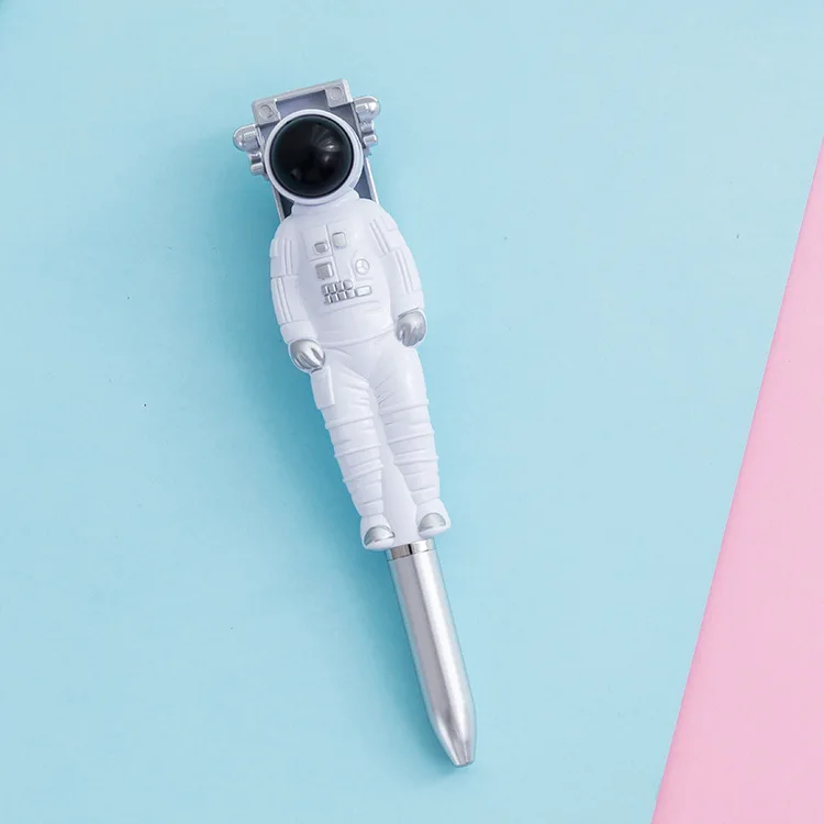 Original 3D space series pen cartoon astronaut shape ballpoint pen space commemorative gift can print logo