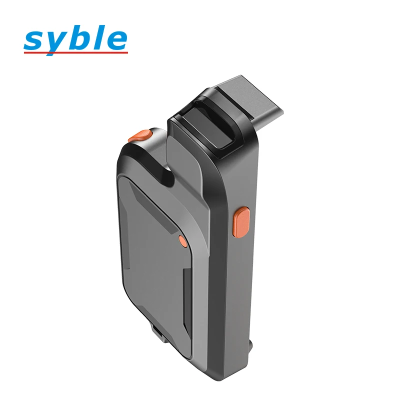 Syble C22 Mobile Phone 2D Back Clip Blue tooth Portable QR Wireless Barcode Scanner Support Phone