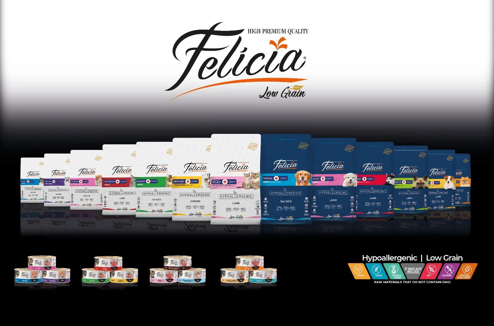 Felicia Complete canned pet food for kittens with lamb in jelly 85gr