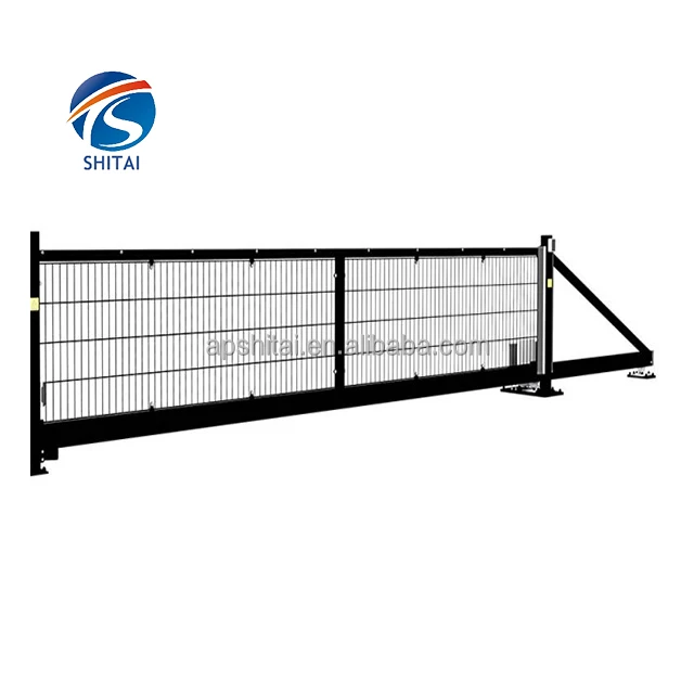 New style security sliding gate automatic steel cantilever fence door heavy duty sliding cantilever gate for home or factory