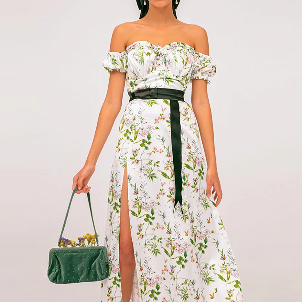 Evening Gown Dress Elegant Long Designs Casual Young Ladies Summer For Dark Green Dresses Comfortable Women