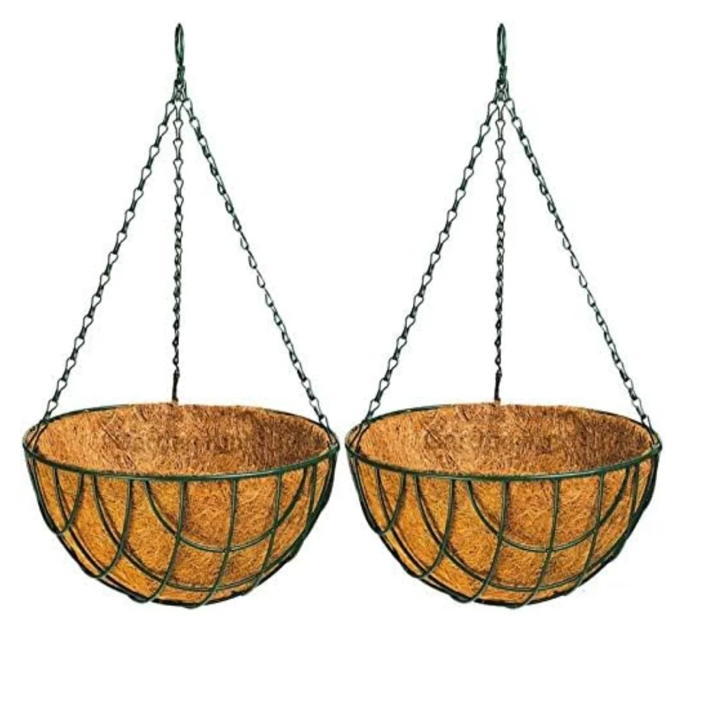 Оптовая продажа, поставщики, 12-дюймовая и 6-дюймовая корзина с двухслойной пряжей для подвешивания, продажа