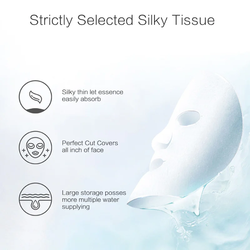 OEM Private Label 5pcs/box Deep Moisture whitening skin care High Concentration grape seed facial mask for daily care