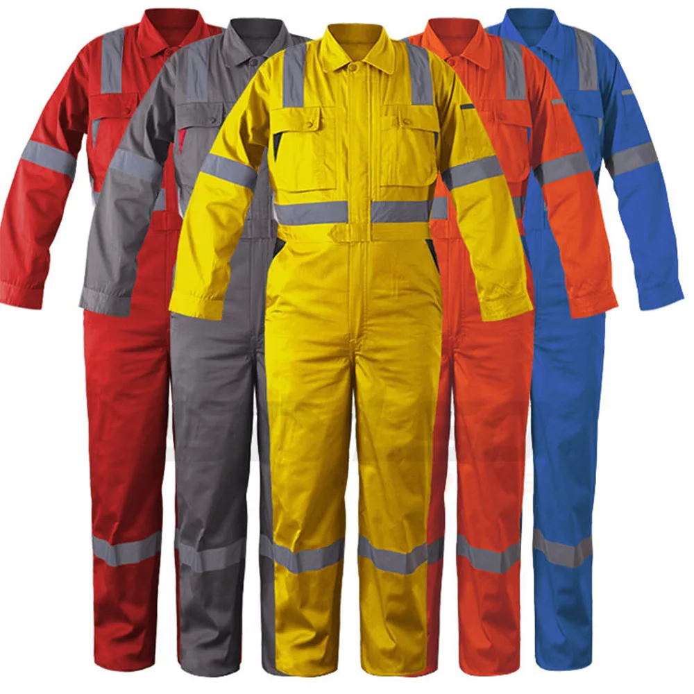 High quality customized Flame Retardant Jacket Reflective Nomex Fabric Coverall For Oil And Gas Wholesale Price