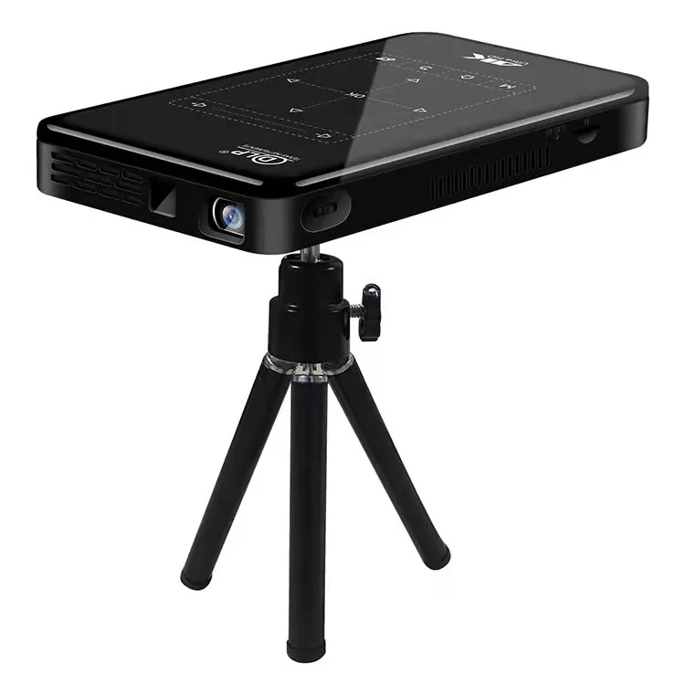New P09 New Generation Portable Traveling Mini Pico Projector with Android 9.0 4K 1GB / 2GB RAM 32GB ROM 4K LED Beamer 3D