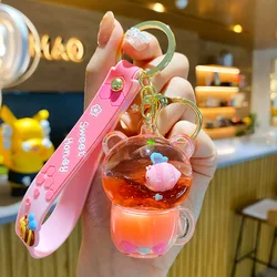 BaiMao hot sale promotional gift cute pvc 3d mini shoe trai key chain crystal little keychain bee cute keychain for women