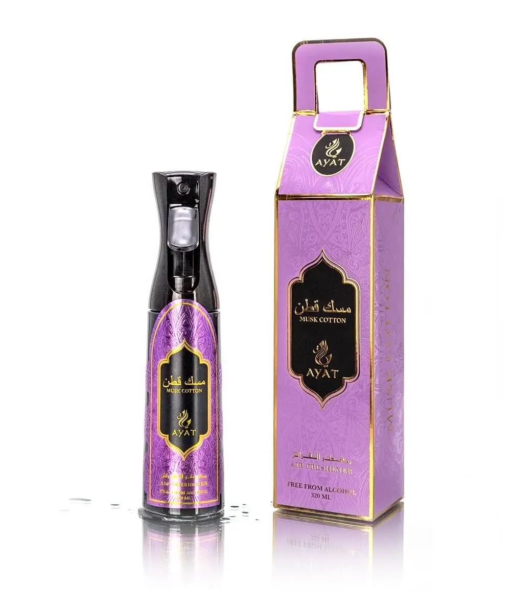 Освежитель воздуха мускусный хлопок 320 мл ароматизаторы арабские не содержат спирта