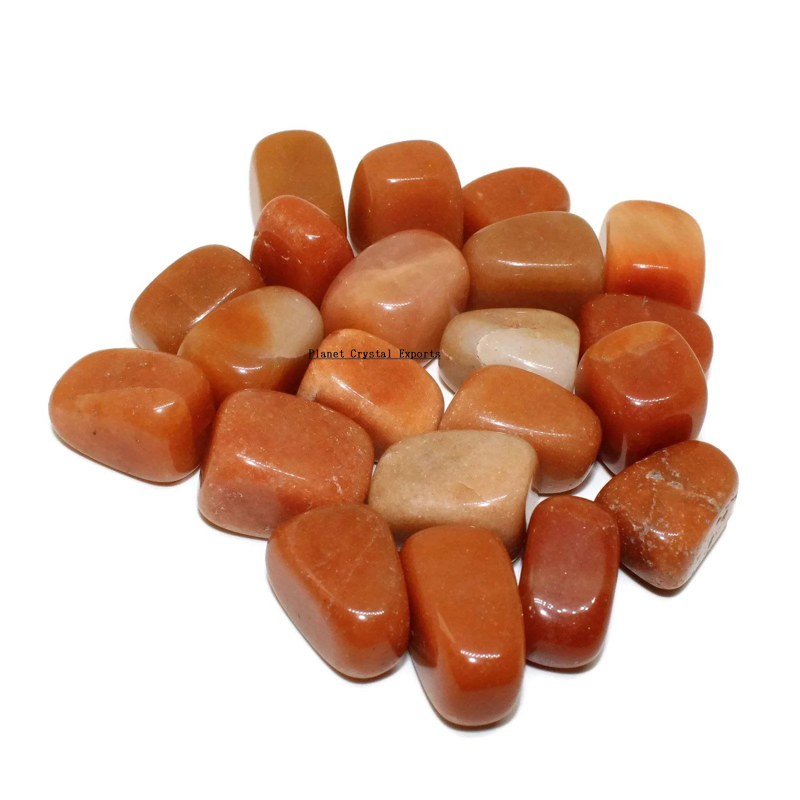 Wholesale Polished Red Aventurine Crystal Tumbled Stones Natural Agate Jasper with Angel Pattern Home Decoration Crystal Healing