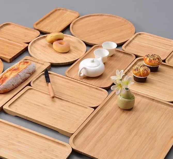 hot items Bamboo serving tray