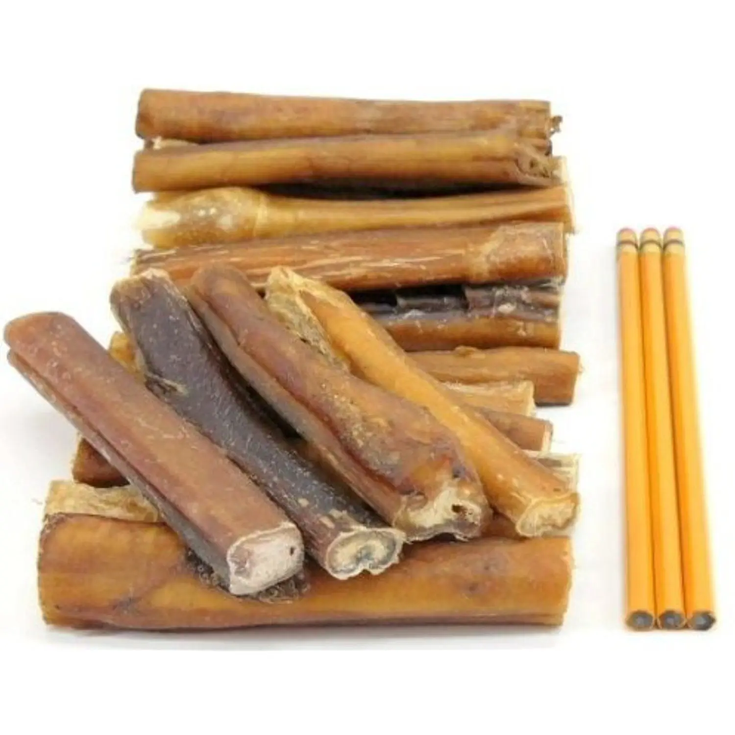 Dried Natural Beef Pizzle / Bully sticks 6 inch, 12 inch, 18 inch