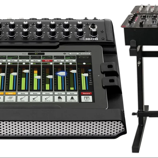 BRAND NEW Mackie DL1608 Light 16-Ch Digital Live Sound with a stand and bag pack