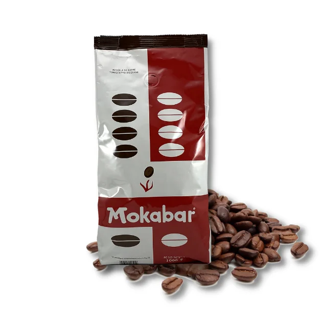 Italian Coffee Beans Roasted Robusta  Arabica Blend for Flat White Coffee