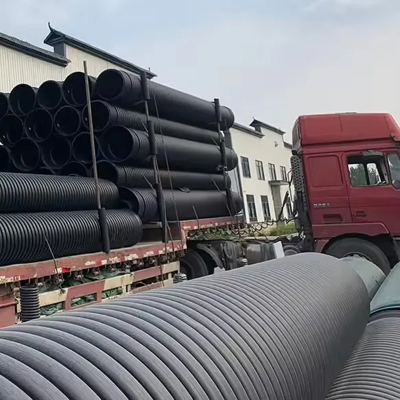 800 мм SN4 SN8 HDPE Большая пластиковая двухслойная гофрированная водопропускная труба DWC для отходов и дренажа