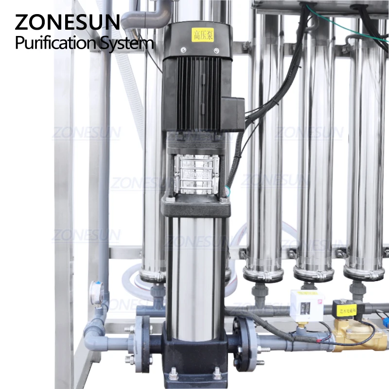 ZONESUN ZS-WP2000L Commercial High Flow Reverse Osmosis Water Purification System Water Treatment Plant
