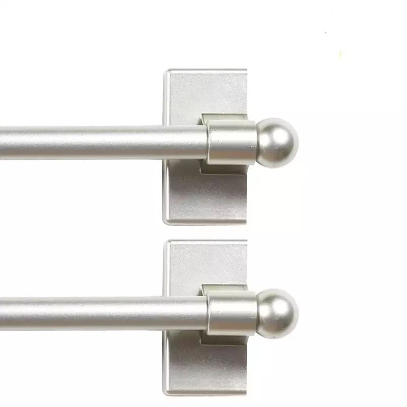 Adjustable Appliance Petite Ball Magnetic Curtain Rods for Lightweight Curtains Tissue Towel