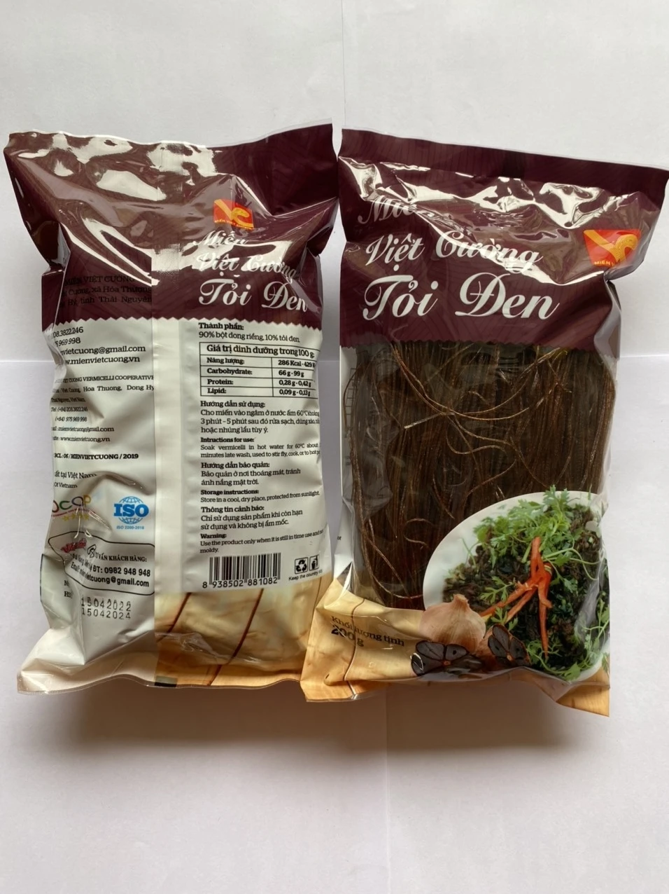 Authentic Vermicelli  Wholesale  Vietnam Black Garlic Vermicelli Natural Colors Dried Vegetable Vermicelli