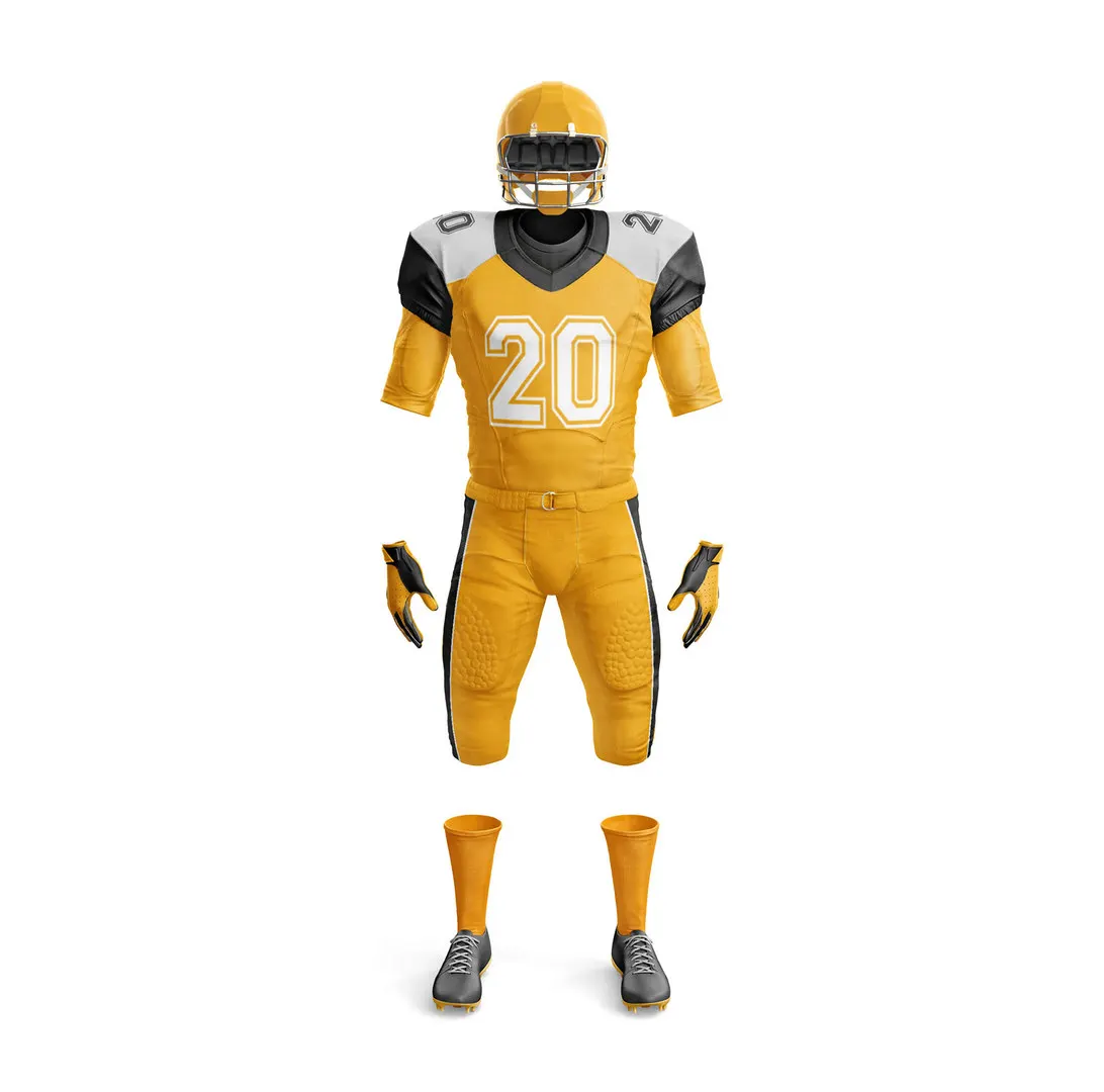 Sublimated Color Full American Football Jersey Hot Sale American Football Uniform For Men And Women With Customized Logo Design