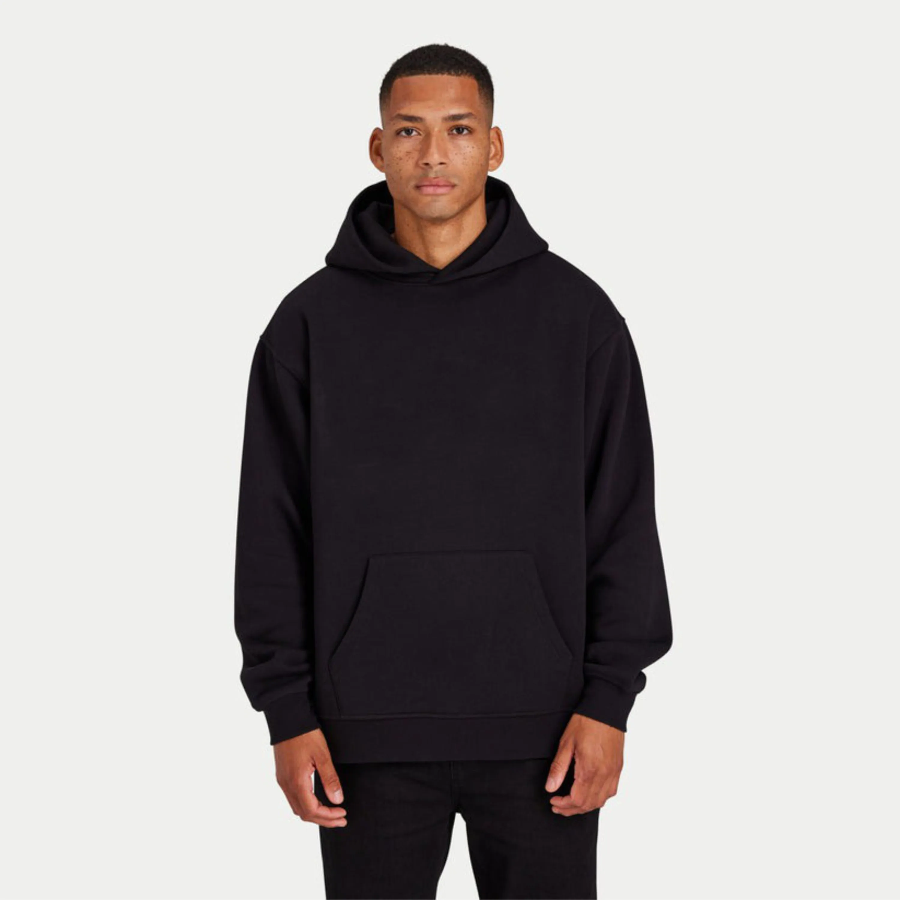 s2024 Streetwear Cotton Plain Blank Pullover Custom Heavyweight Mens Oversized  Hoodie
