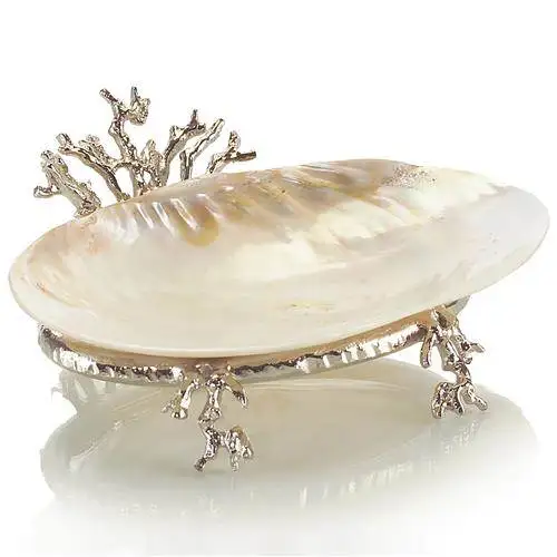 Trending Bowl with stand use for Home Hotel Restaurant serving dish decorative galvanized finishing Oval Aluminium serving Bowls