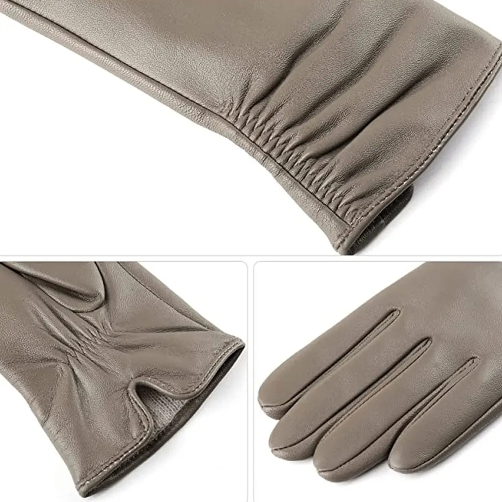 Heavy Duty Adjustable And Comfortable Outdoor Traveling Leather Fashion Gloves / New Design Unisex Fashion Leather Gloves