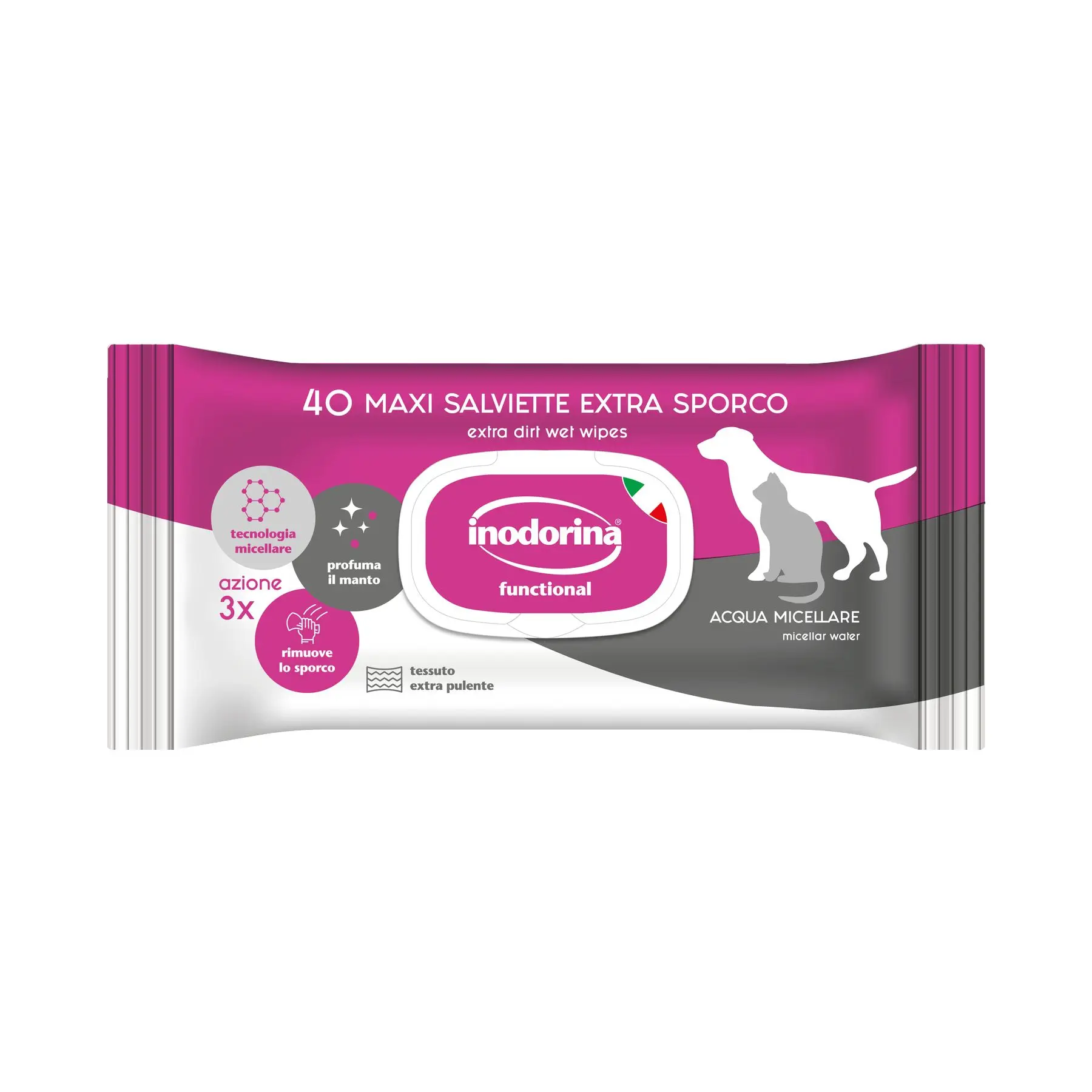 Инодорина функциональные влажные салфетки с дополнительной грязью-жесткие для грязи нежные кожи-идеально подходят глубокой очистки после приключений на открытом воздухе