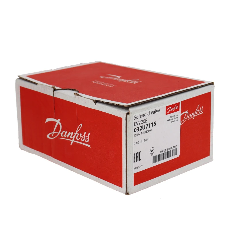 Danfoss original Genuine authentic 2/2 way brass solenoid Valve EV220B 032U7115
