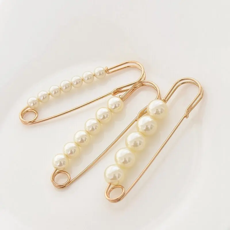 wholesale women fashion pearl safety pins for clothing