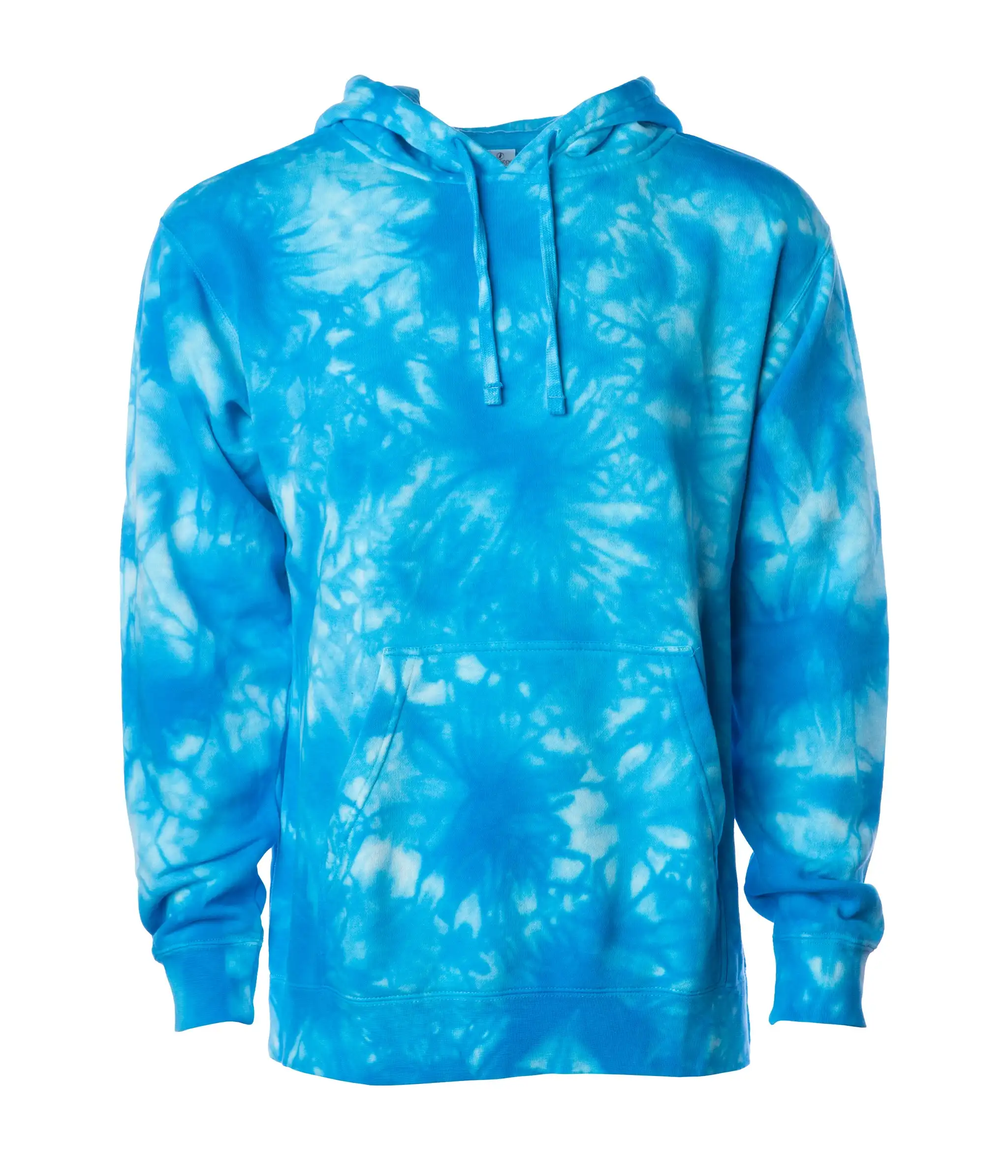 Unisex Mid weight Tie Dye Crew Hooded Hoodie Sweatshirts  Independent Trading Co Tie-Dyed Hooded Sweatshirt PRM4500TD Tie Dye