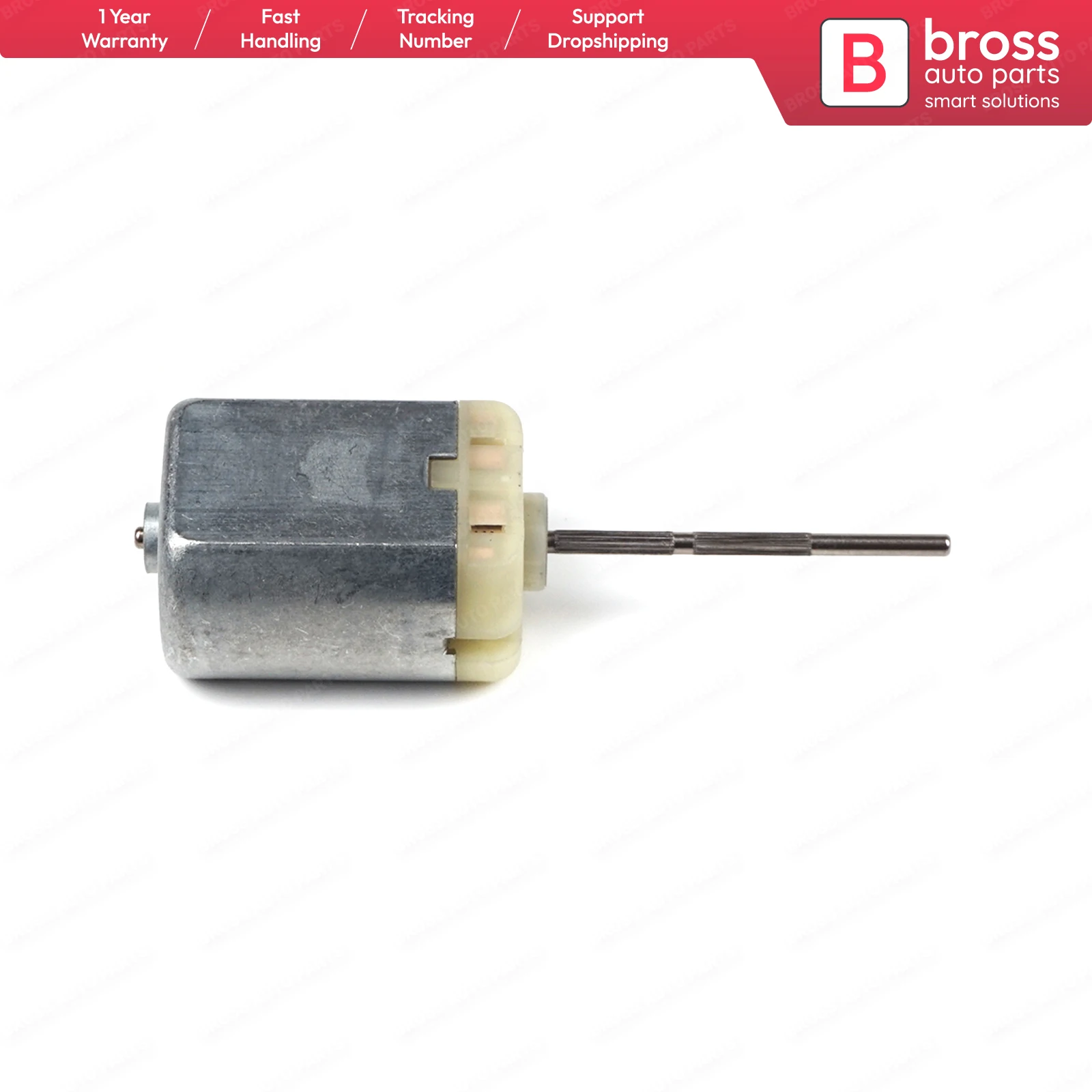 BGE678 FC-280 12V DC 28.30 mm Ribbed Spindle Shaft Axle Motor for Car Door Lock Fuel Cap Actuator Folding Mirror Repair