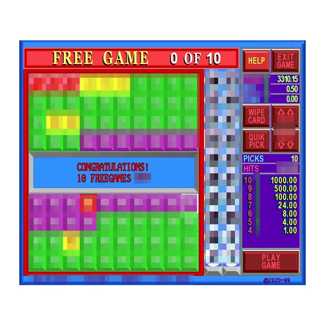 Fire ball fireball keno arcade machine video game coin operated games fire link wms550 pog game board game machine