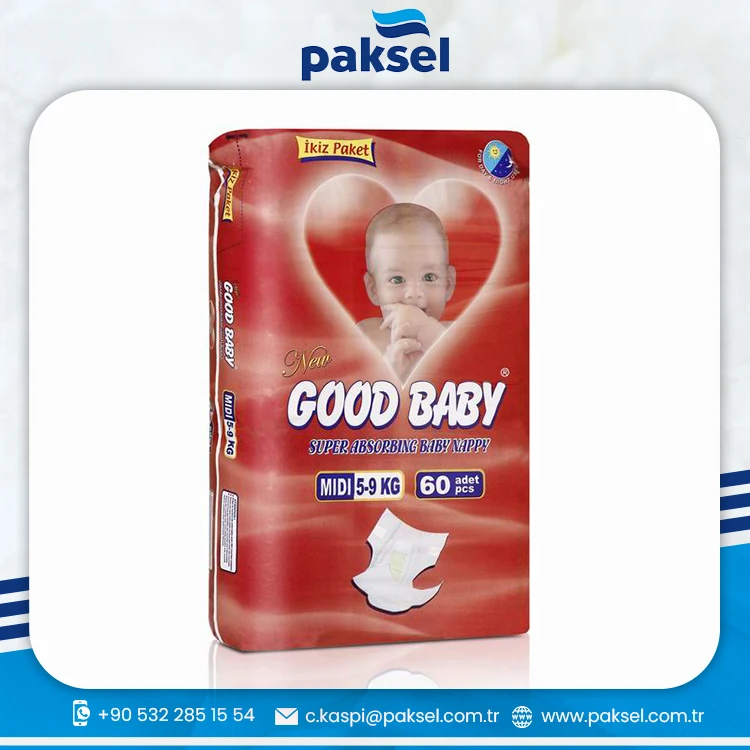 High Quality Good Baby Diaper Super Absorbing Baby Nappy Midi 5 to 9 kg  60 Nappies at Best Price