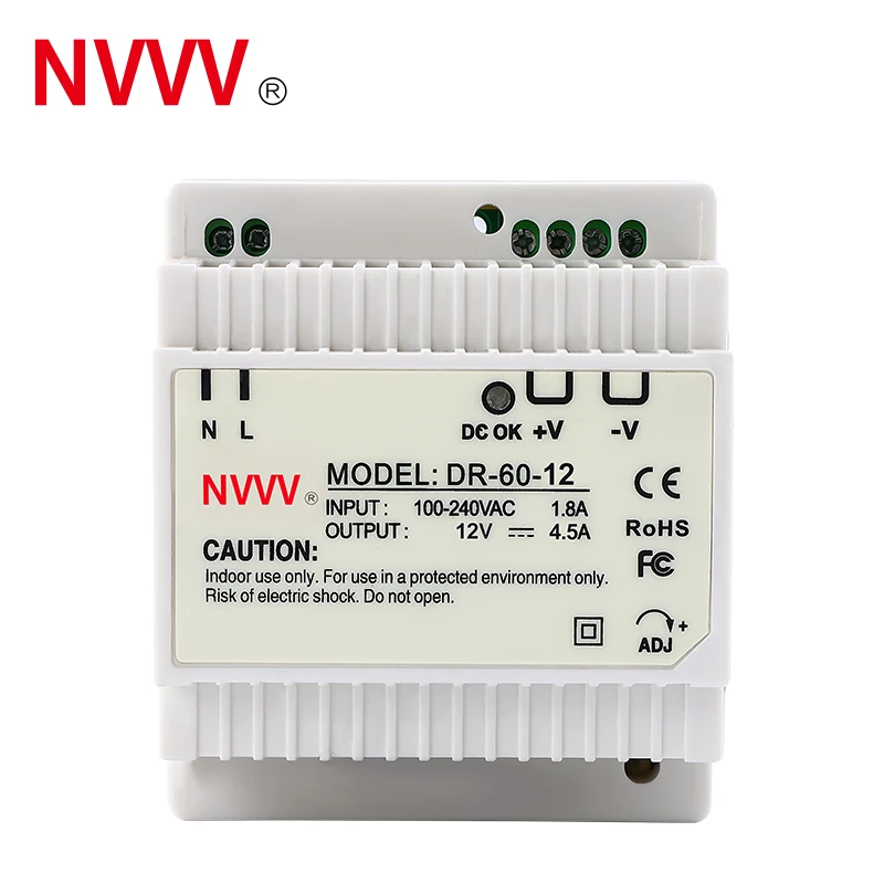 DR 60W Switching power supply DR series AC to DC Power 60W 12V SMPS DIN RAIL