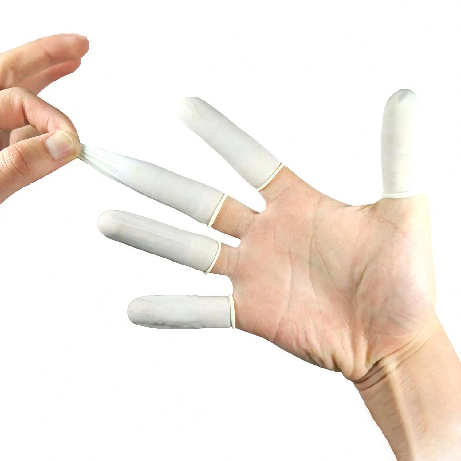 Electronic Repair Handmade Nitrile Latex Rubber Finger Condoms Fingertips Protector Finger Coverings Cot