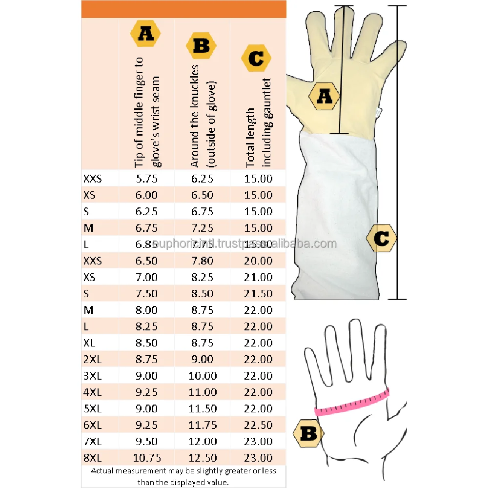 Customization Honey Bee Cowhide Leather Work Gloves Anti Bee Sting Long Sleeve Breathable Gloves