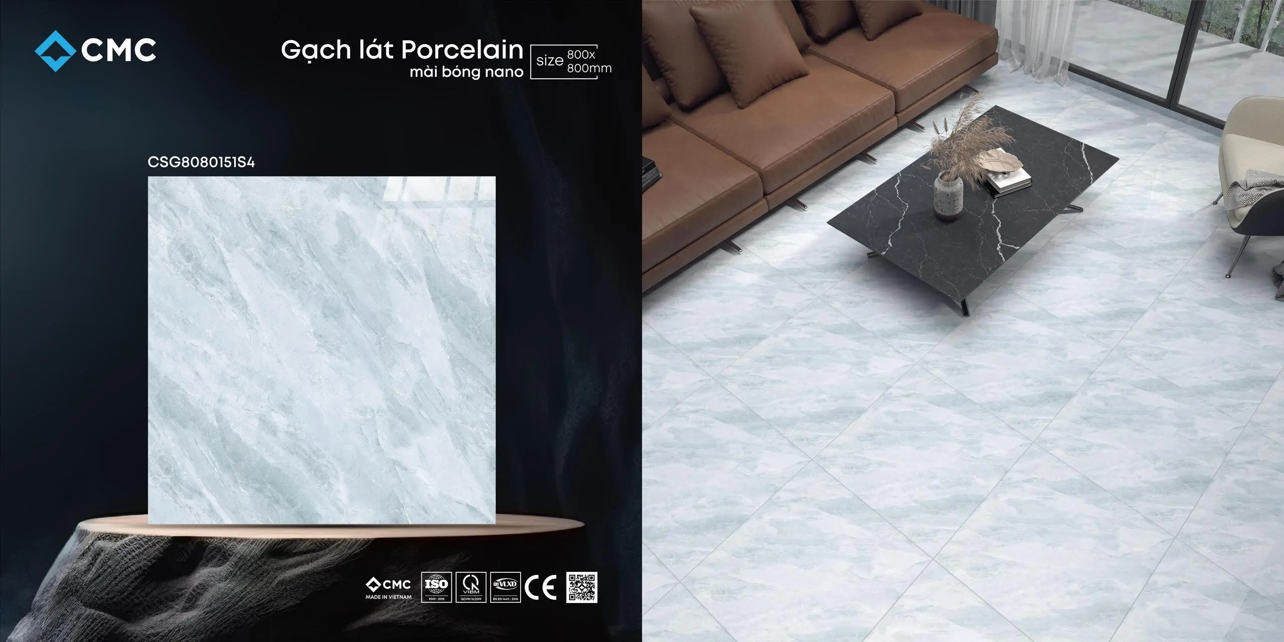 Factory Direct Top selling hotel cheap porcelain 80x80 floor tile ceramic Full Glazed Micro Crystal Soluble Salt large Slab